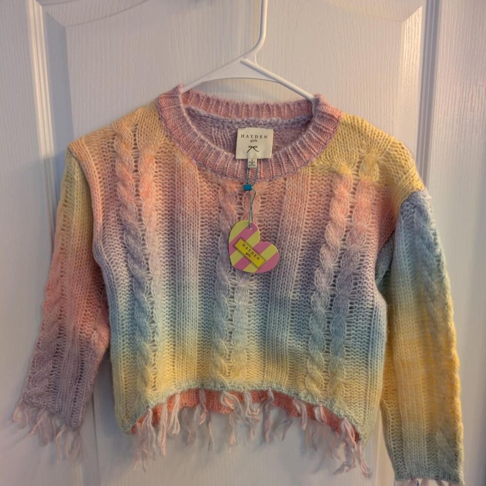 NWT Girl's Hayden-los-angeles Multi Color Sweater
